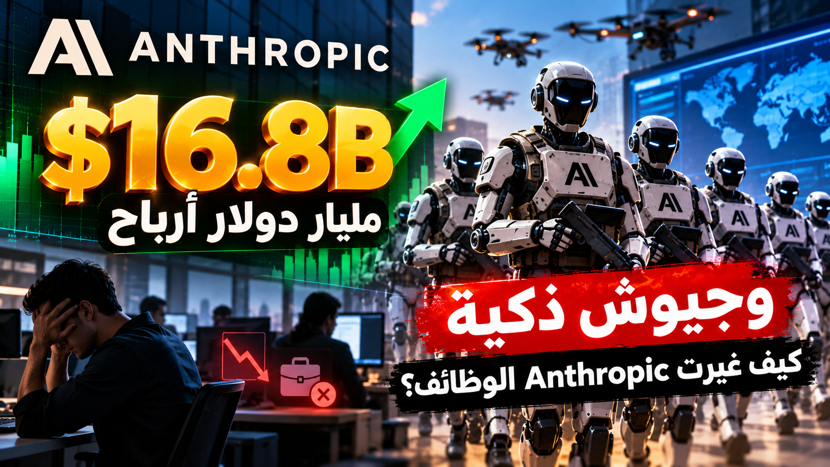 أرباح 16.8 مليار دولار وجيوش ذكية: كيف غيرت Anthropic الوظائف؟
