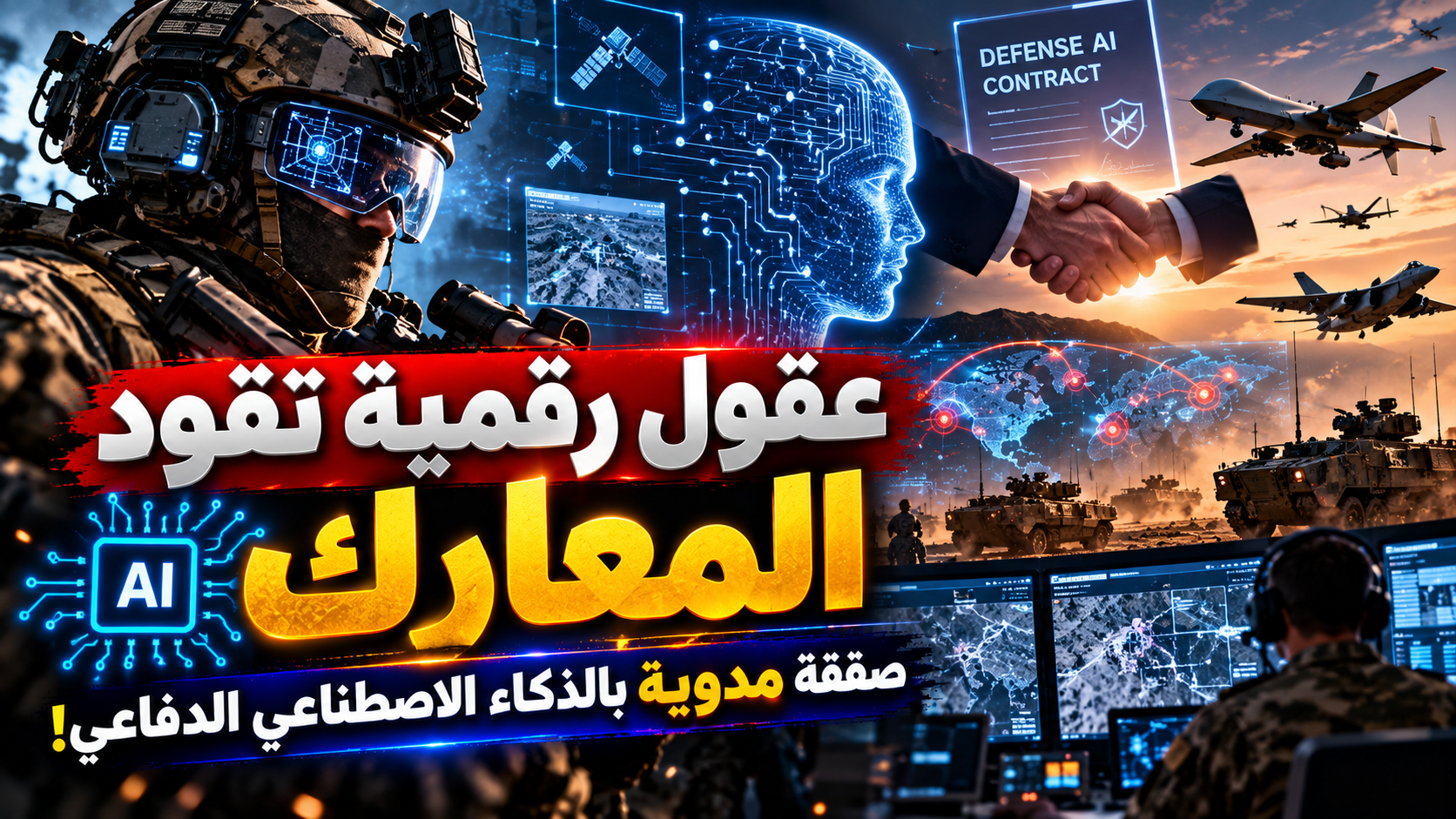 عقول رقمية تقود المعارك: صفقة مدوية بالذكاء الاصطناعي الدفاعي!