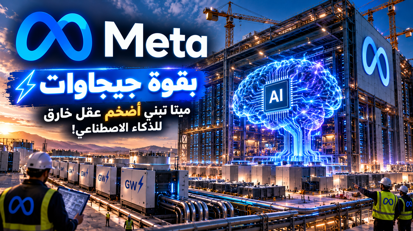 بقوة جيجاوات: ميتا تبني أضخم عقل خارق للذكاء الاصطناعي!