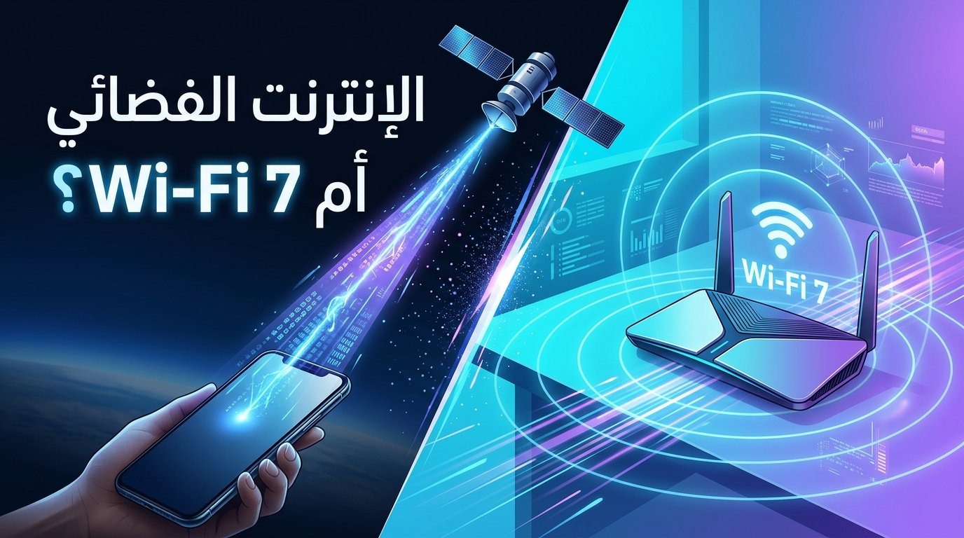 الإنترنت الفضائي المباشر للهواتف (Starlink Direct to Cell) مقابل راوترات Wi-Fi 7 المنزلية في 2026