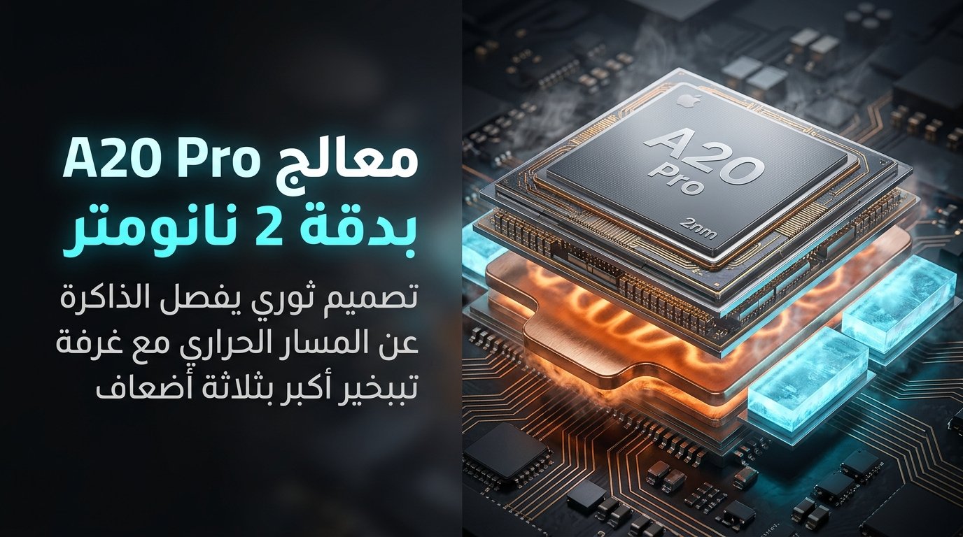 معالج A20 Pro بدقة 2 نانومتر: طفرة الأداء والتبريد