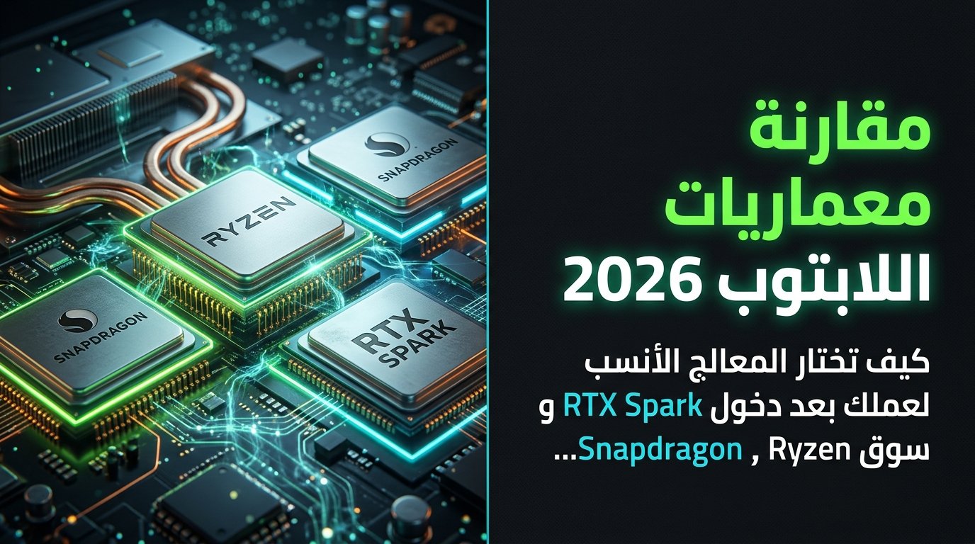 مقارنة معماريات اللابتوب 2026: Arm ضد x86 (إنفيديا وكوالكوم ضد إنتل وAMD)