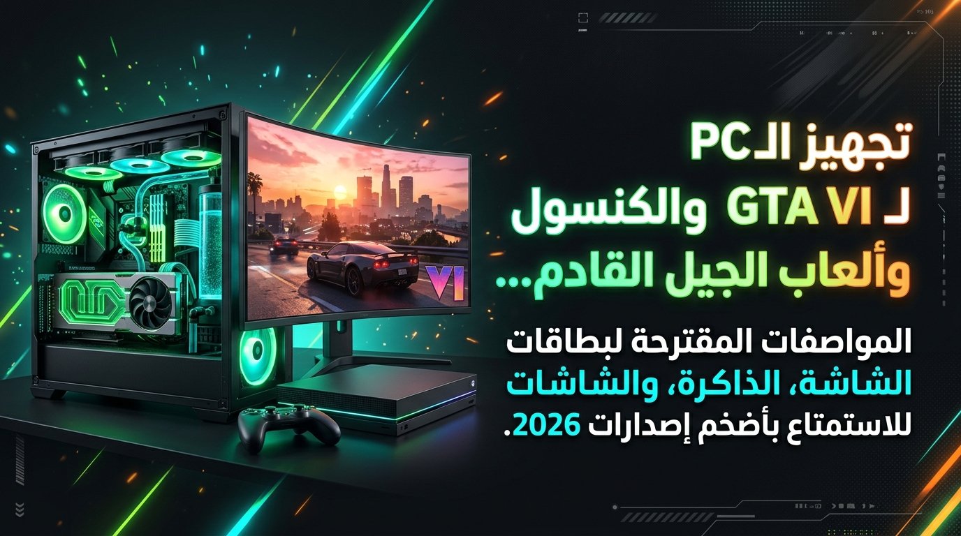 تجهيز الكمبيوتر والكونسول للعبة GTA VI وألعاب الجيل الجديد