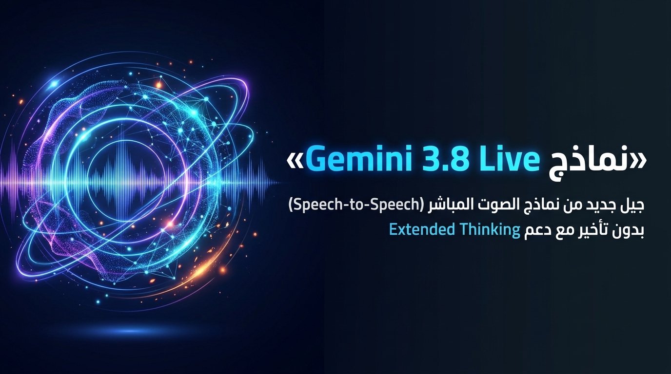 نماذج Gemini 3.8 Live: المحادثة الصوتية والتفكير الفوري