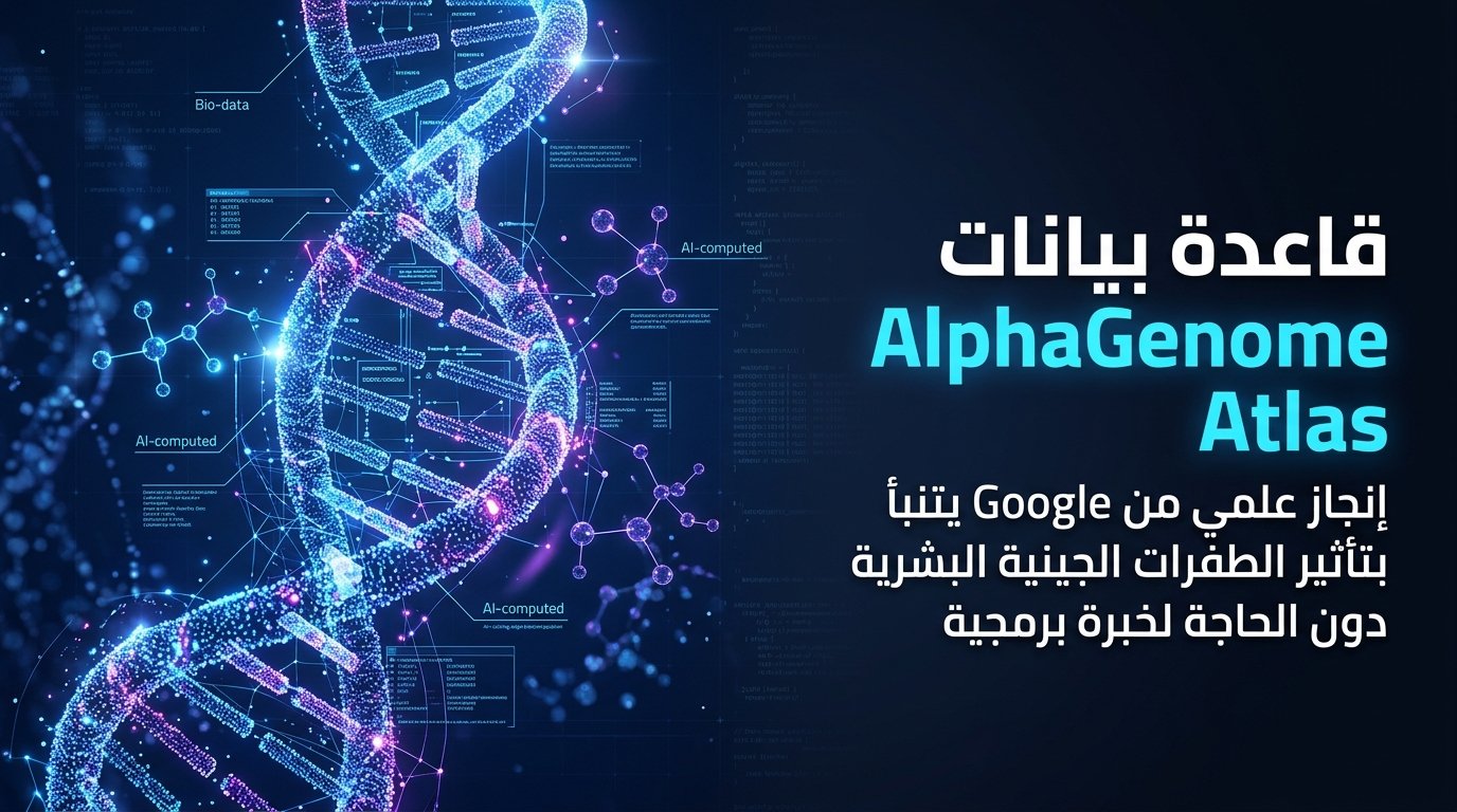 قاعدة بيانات AlphaGenome Atlas: تحليل 9 مليارات طفرة وراثية