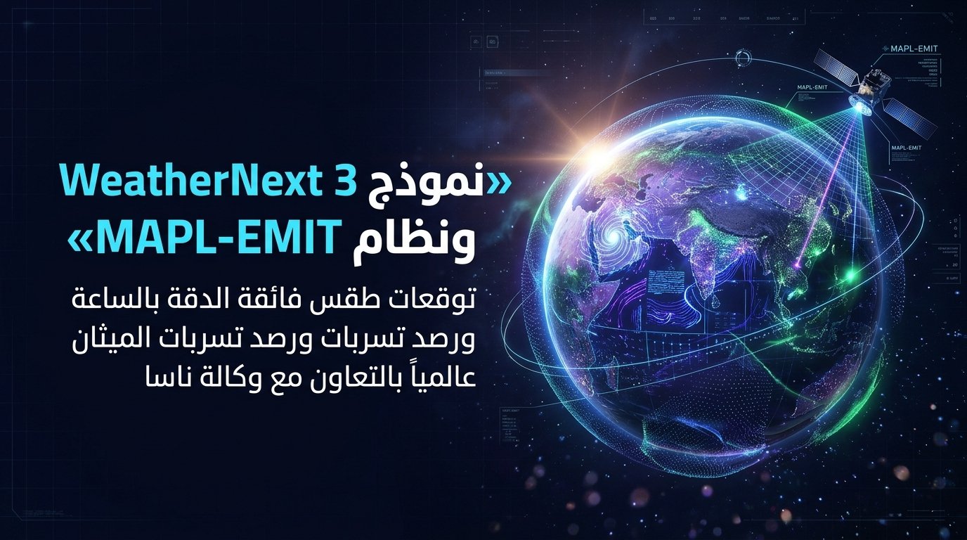 نموذج WeatherNext 3 ونظام MAPL-EMIT: الذكاء الاصطناعي للمناخ