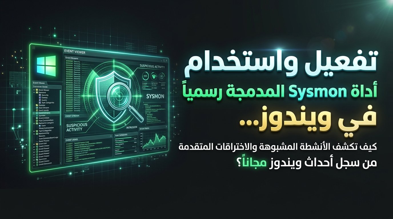 تفعيل واستخدام أداة Sysmon المدمجة رسمياً في Windows 11 26H2
