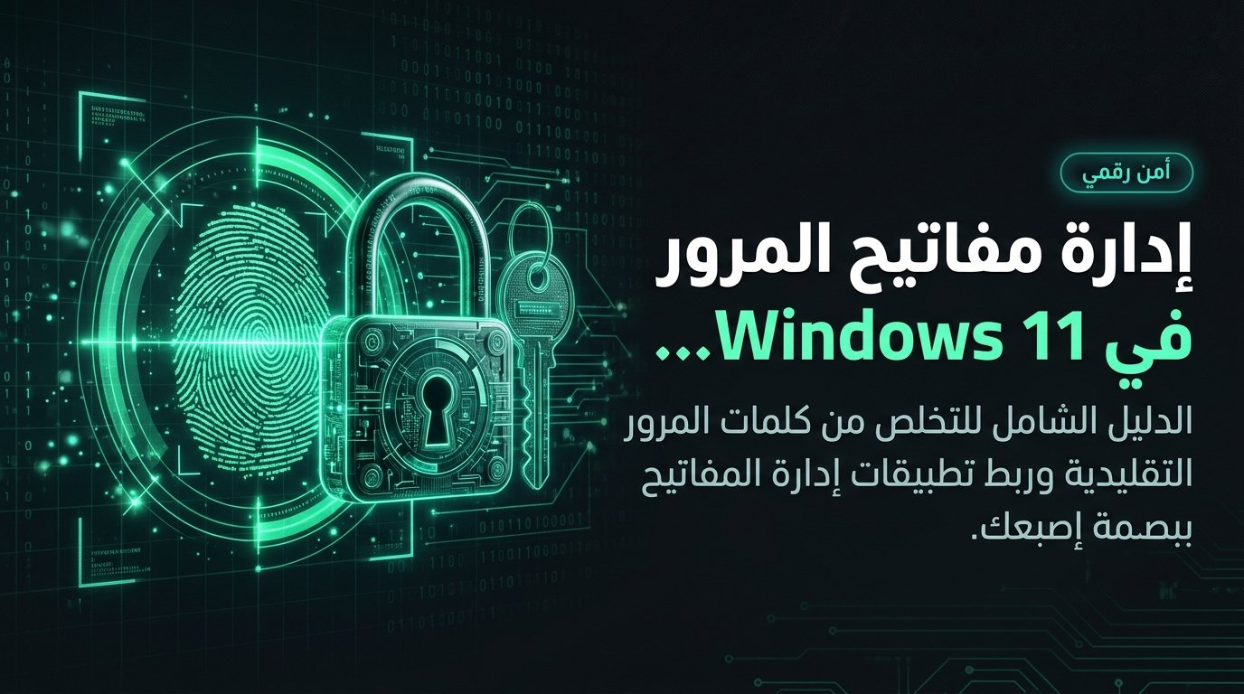 إدارة مفاتيح المرور (Passkeys) في ويندوز 11 والهواتف الذكية 2026