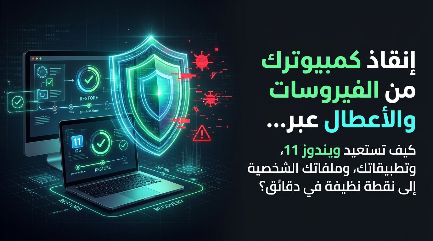 إنقاذ الكمبيوتر من الفيروسات والأعطال عبر Point-in-Time Restore