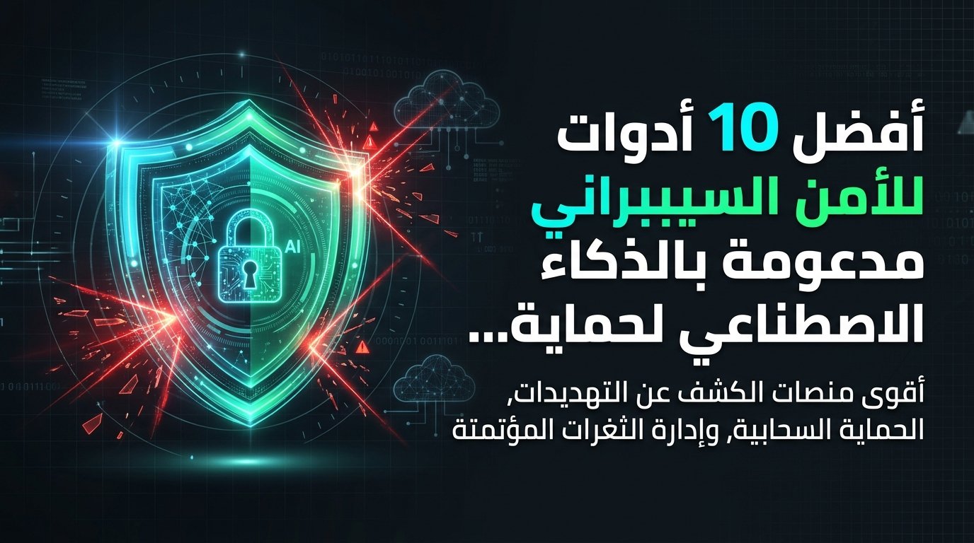 توب 10 أدوات أمن سيبراني بالذكاء الاصطناعي لحماية الشركات في 2026