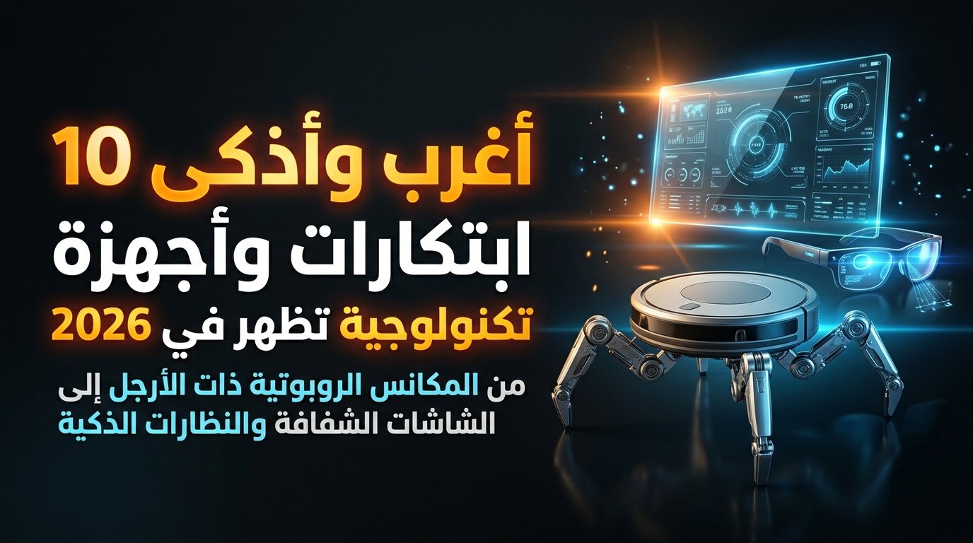 أغرب وأذكى 10 ابتكارات وأجهزة تقنية ظهرت في عام 2026