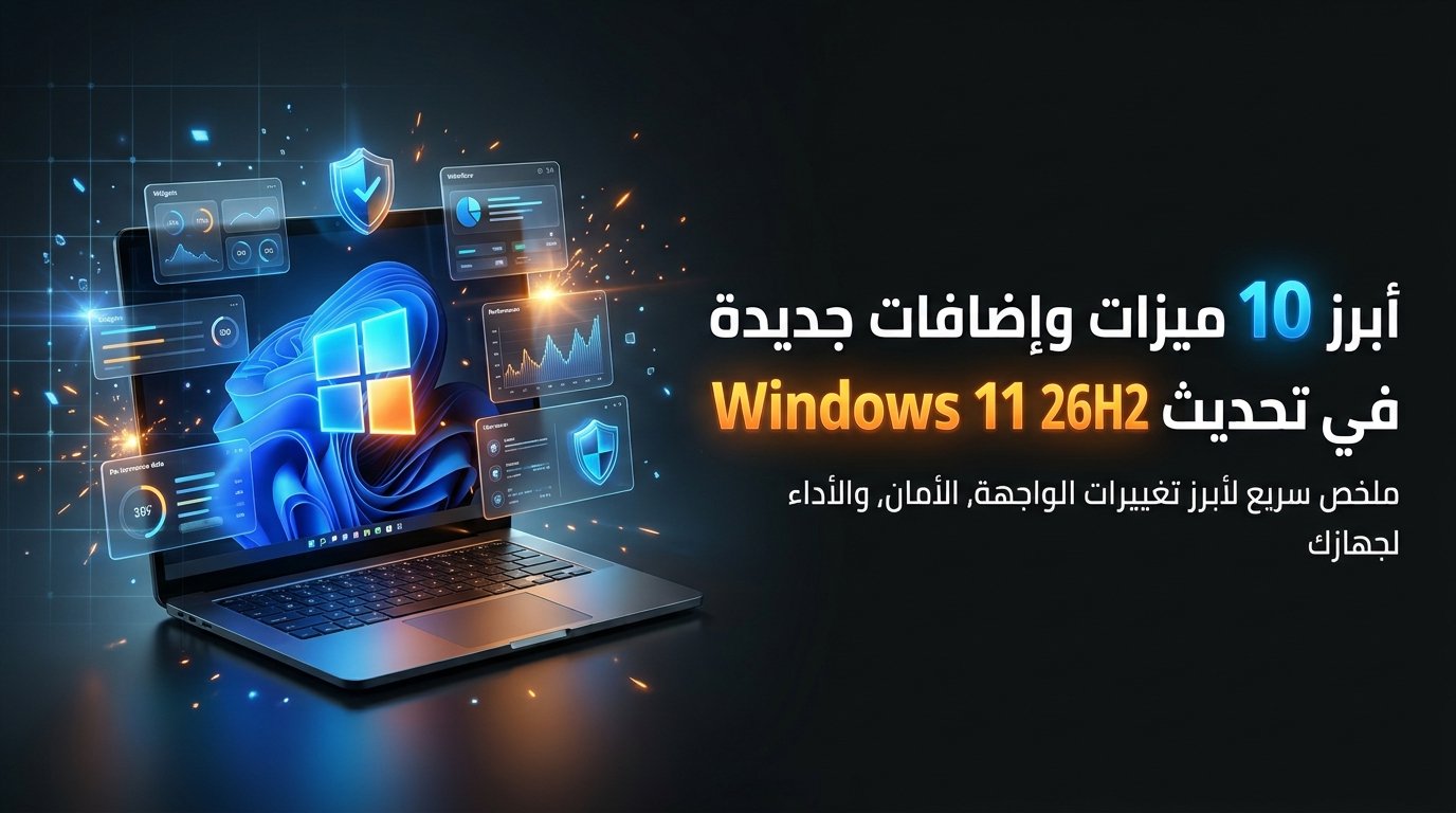 توب 10 إضافات ومميزات جديدة في تحديث Windows 11 26H2