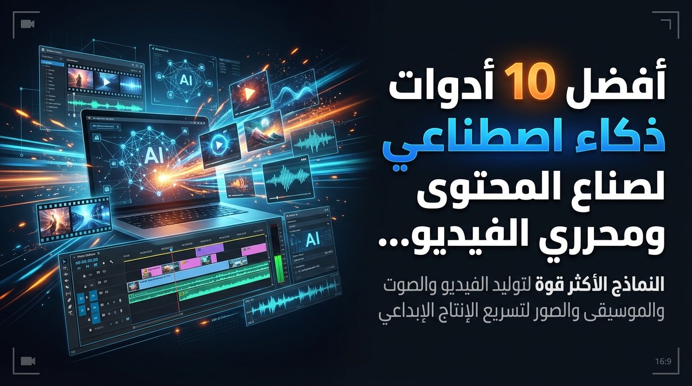 توب 10 أدوات ذكاء اصطناعي لصناع المحتوى والمونتاج في 2026