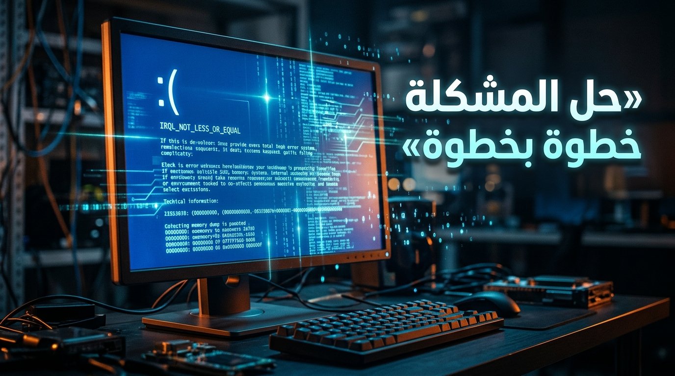 طريقة إصلاح خطأ IRQL_NOT_LESS_OR_EQUAL في جميع إصدارات ويندوز