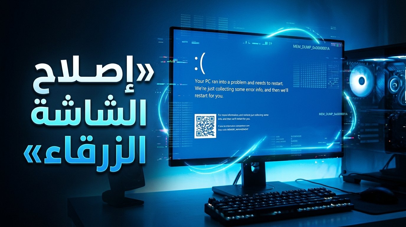 حل مشكلة الشاشة الزرقاء MEMORY_MANAGEMENT في ويندوز 10 و11
