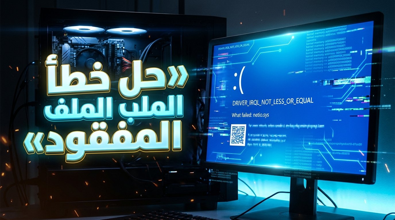 حل مشكلة DRIVER_IRQL_NOT_LESS_OR_EQUAL وملف netio.sys