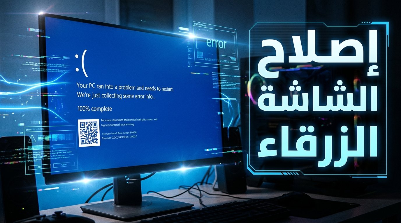 حل مشكلة الشاشة الزرقاء CLOCK_WATCHDOG_TIMEOUT في المعالجات