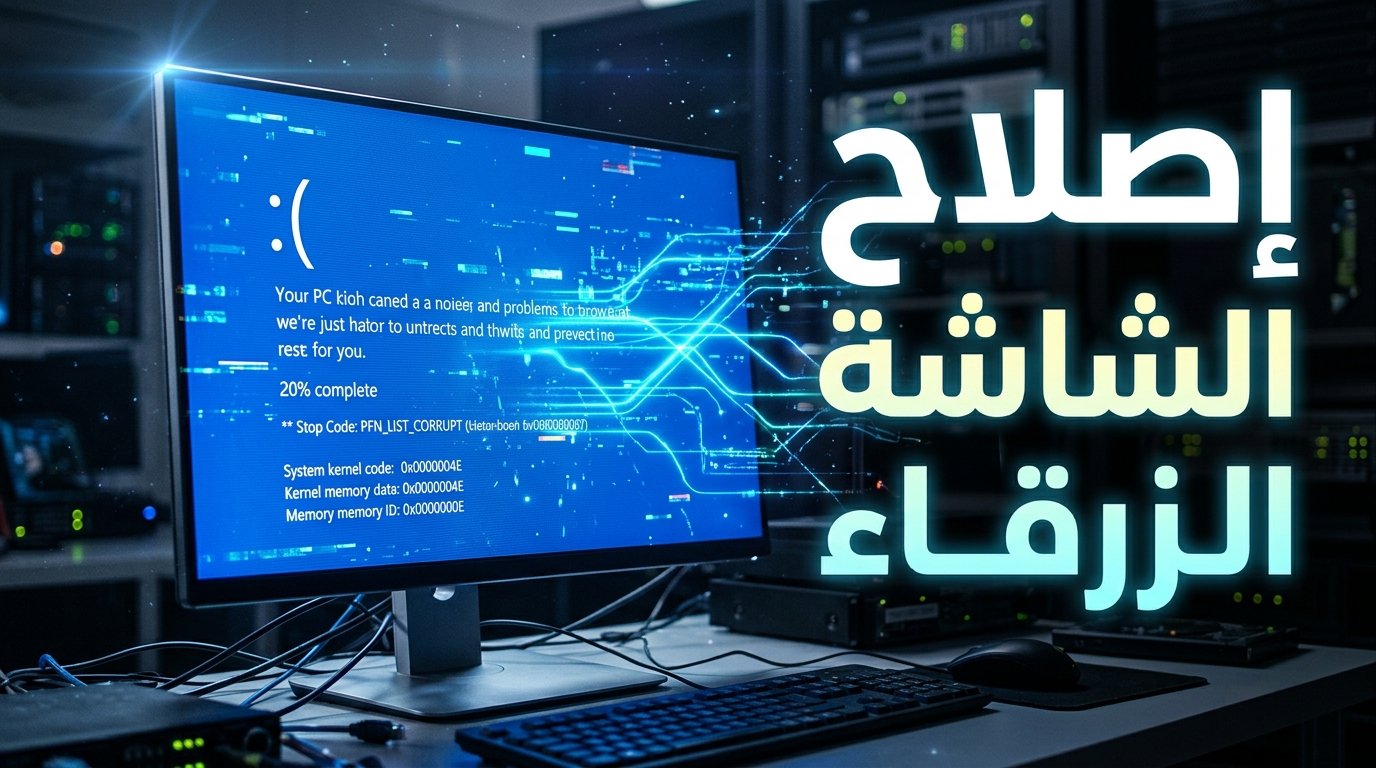الحل الكامل لمشكلة PFN_LIST_CORRUPT الشاشة الزرقاء في ويندوز