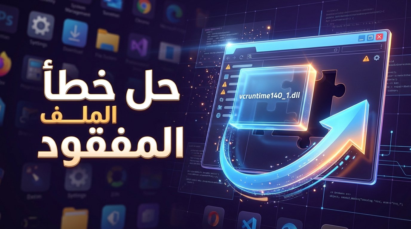 حل مشكلة vcruntime140_1.dll غير موجود عند تشغيل البرامج والألعاب