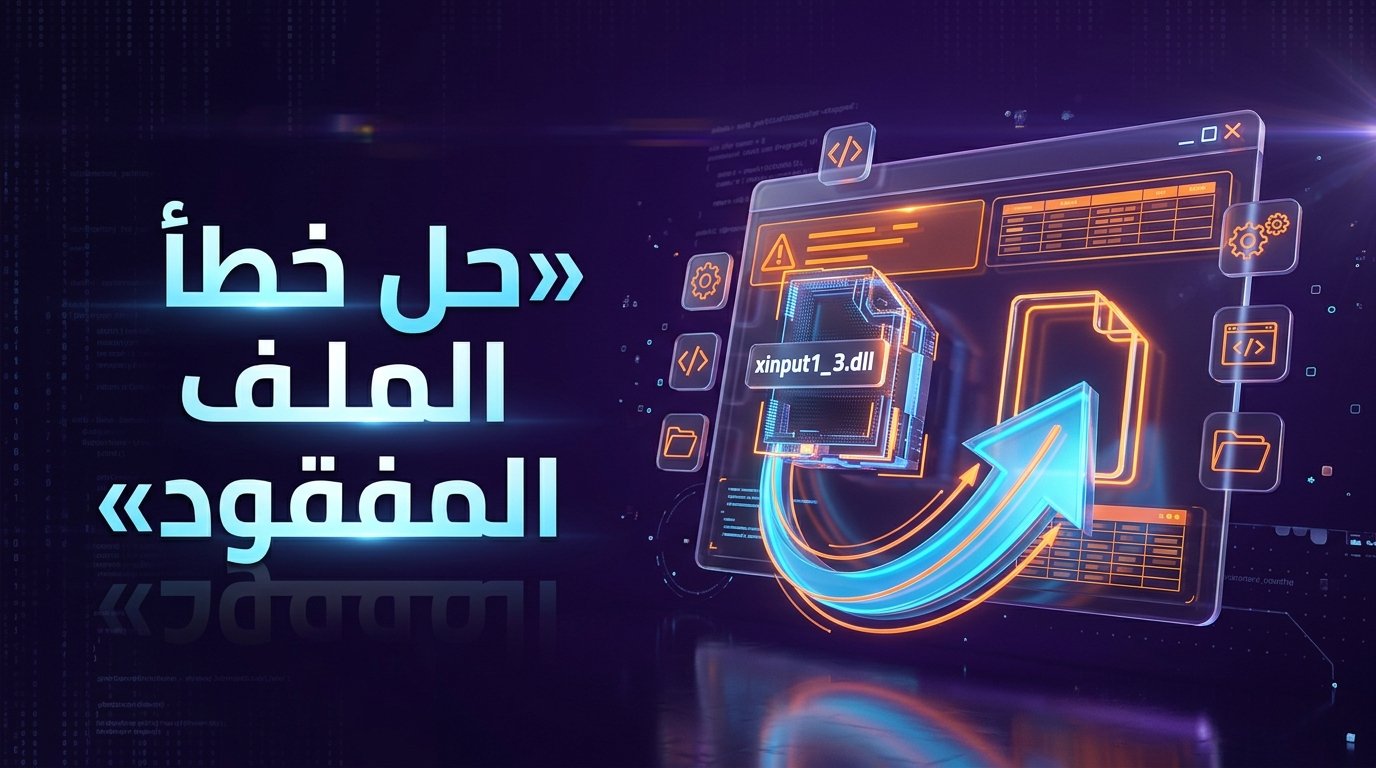 حل مشكلة xinput1_3.dll المفقود لتشغيل الألعاب وأذرع التحكم