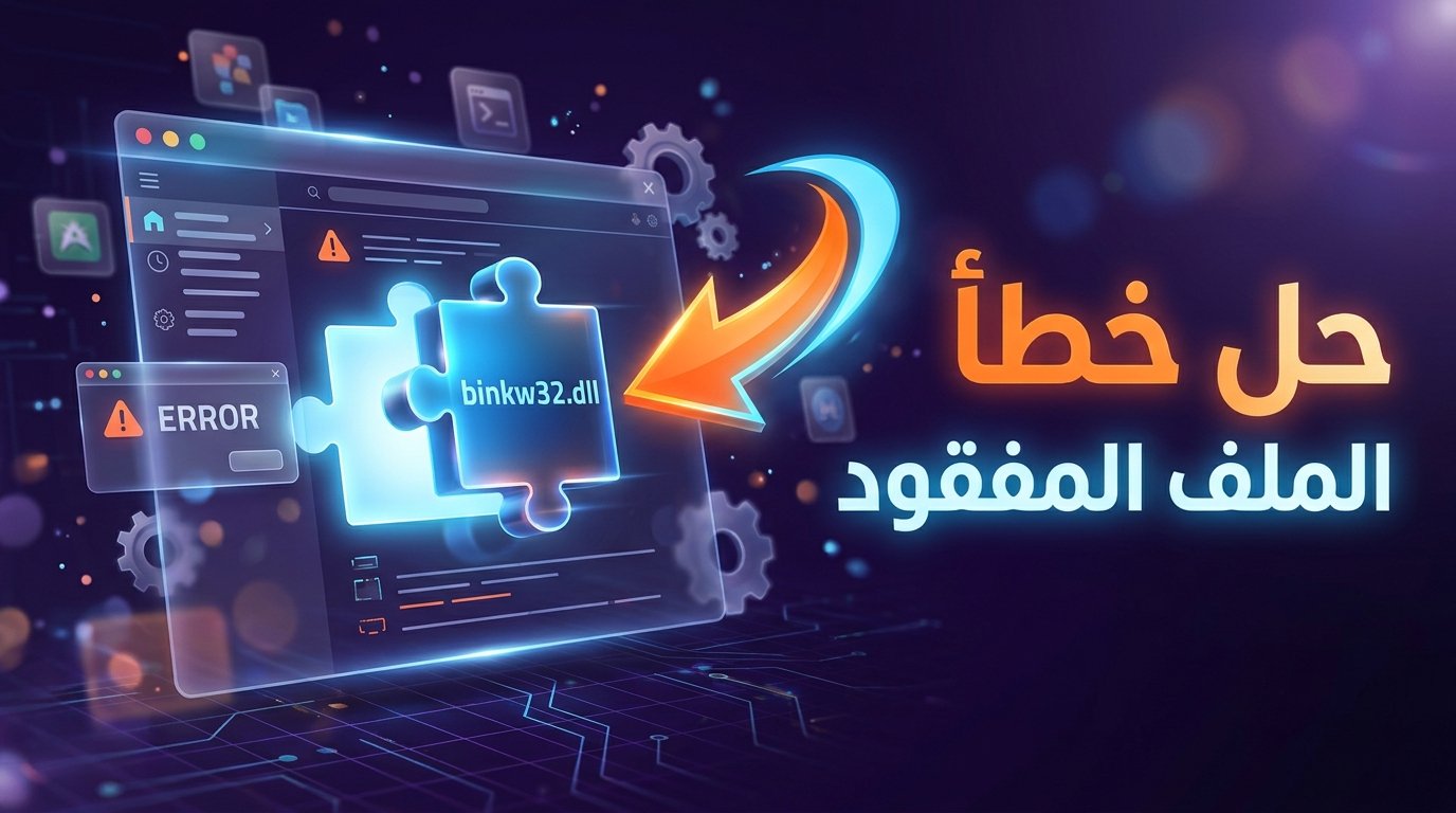 حل مشكلة خطأ binkw32.dll عند تشغيل الألعاب في الويندوز