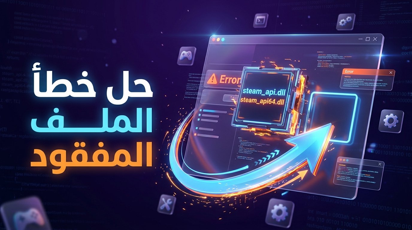 حل مشكلة اختفاء ملف steam_api.dll وsteam_api64.dll في الألعاب