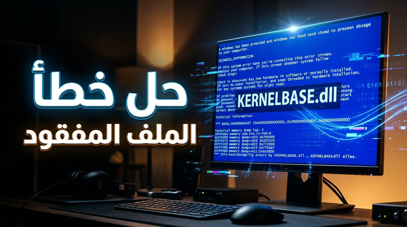 حل مشكلة انهيار البرامج بسبب ملف KERNELBASE.dll في ويندوز