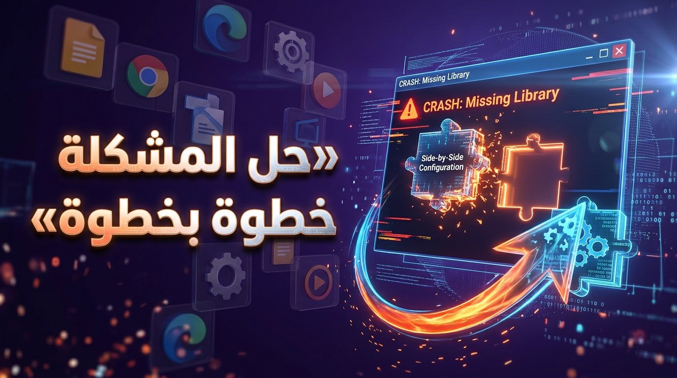 حل مشكلة Side-by-Side Configuration Is Incorrect عند فتح البرامج