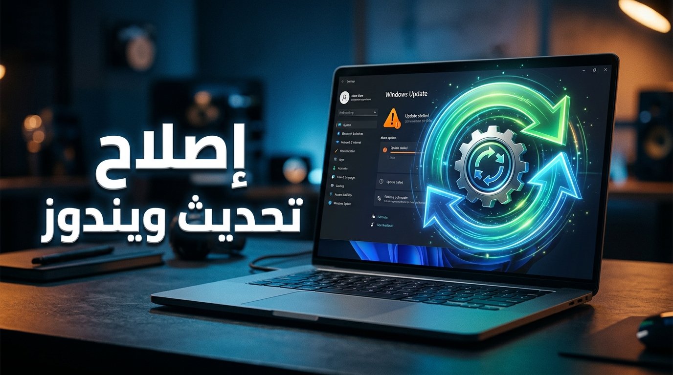 حل مشكلة توقف تحديثات ويندوز عند 0% أو 100% لفترة طويلة