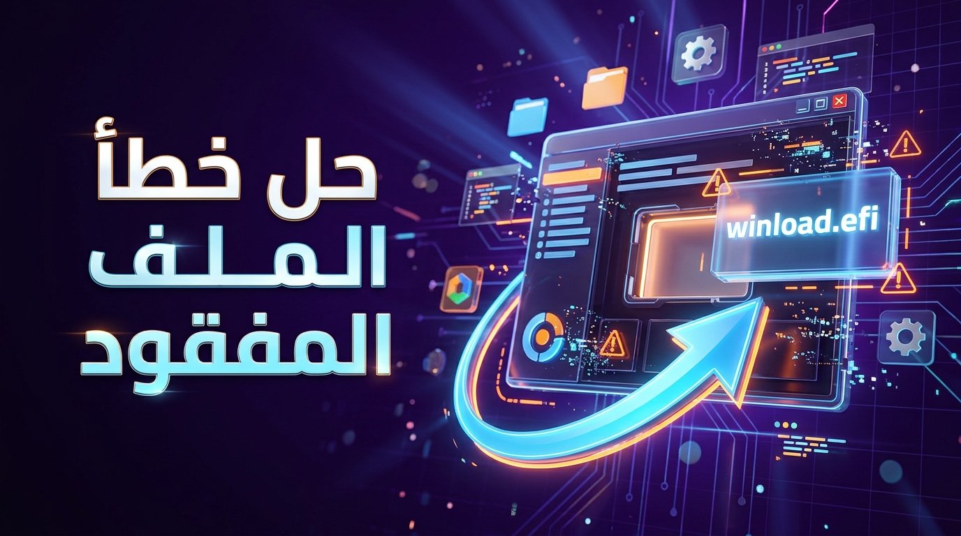 حل مشكلة الخطأ 0xc0000225 وملف winload.efi عند بدء التشغيل