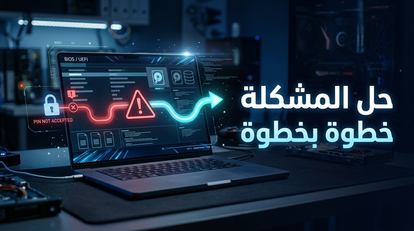 حل مشكلة عدم قبول رمز PIN أو الباسورد في الوضع الآمن Safe Mode