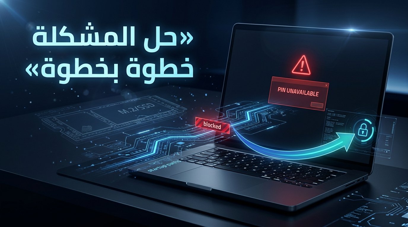 حل مشكلة Something happened and your PIN isn't available في ويندوز 11