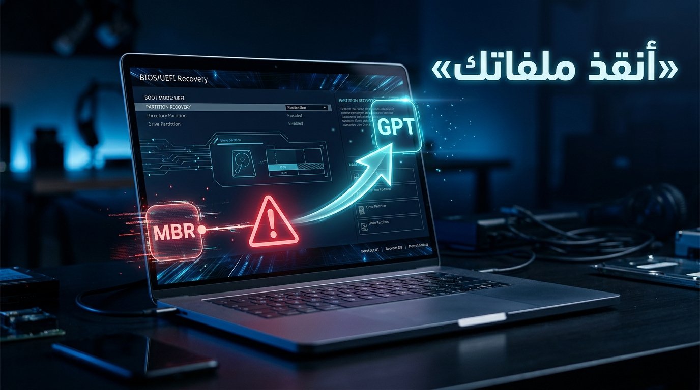 طريقة تحويل الهارد من MBR إلى GPT بدون فورمات أو فقدان البيانات