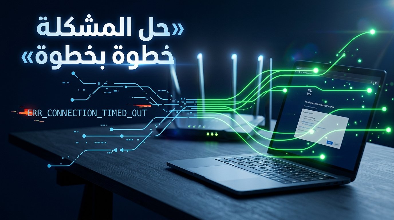 حل مشكلة ERR_CONNECTION_TIMED_OUT وERR_CONNECTION_RESET في المتصفح