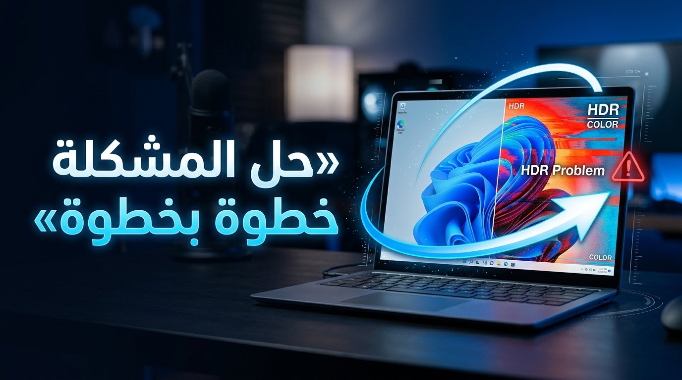 حل مشكلة بهتان الألوان وانخفاض الإضاءة عند تفعيل HDR في ويندوز 11