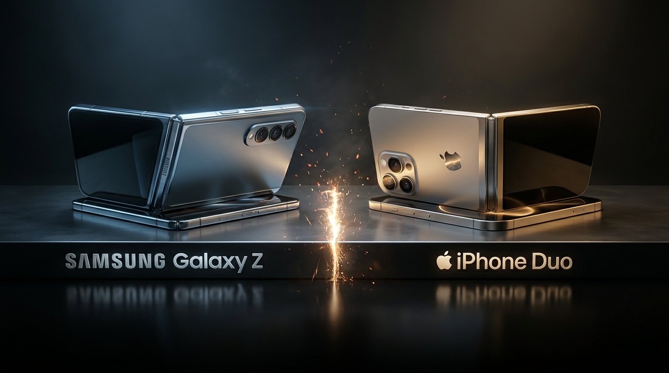 مقارنة شاملة بين Samsung Galaxy Z وسلسلة iPhone Duo القابلة للطي في 2026