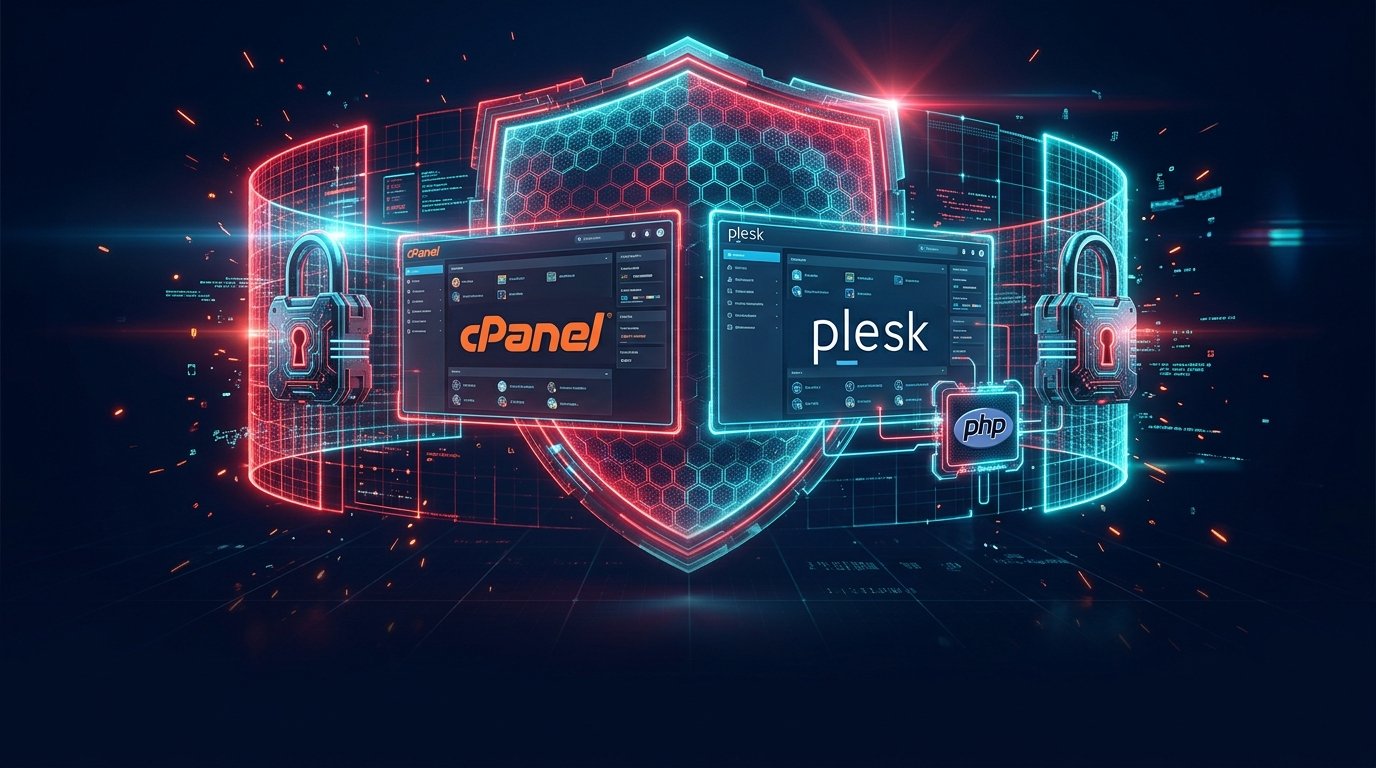 تأمين لوحات تحكم الاستضافة cPanel وPlesk ضد ثغرات تنفيذ الأوامر عن بعد 2026