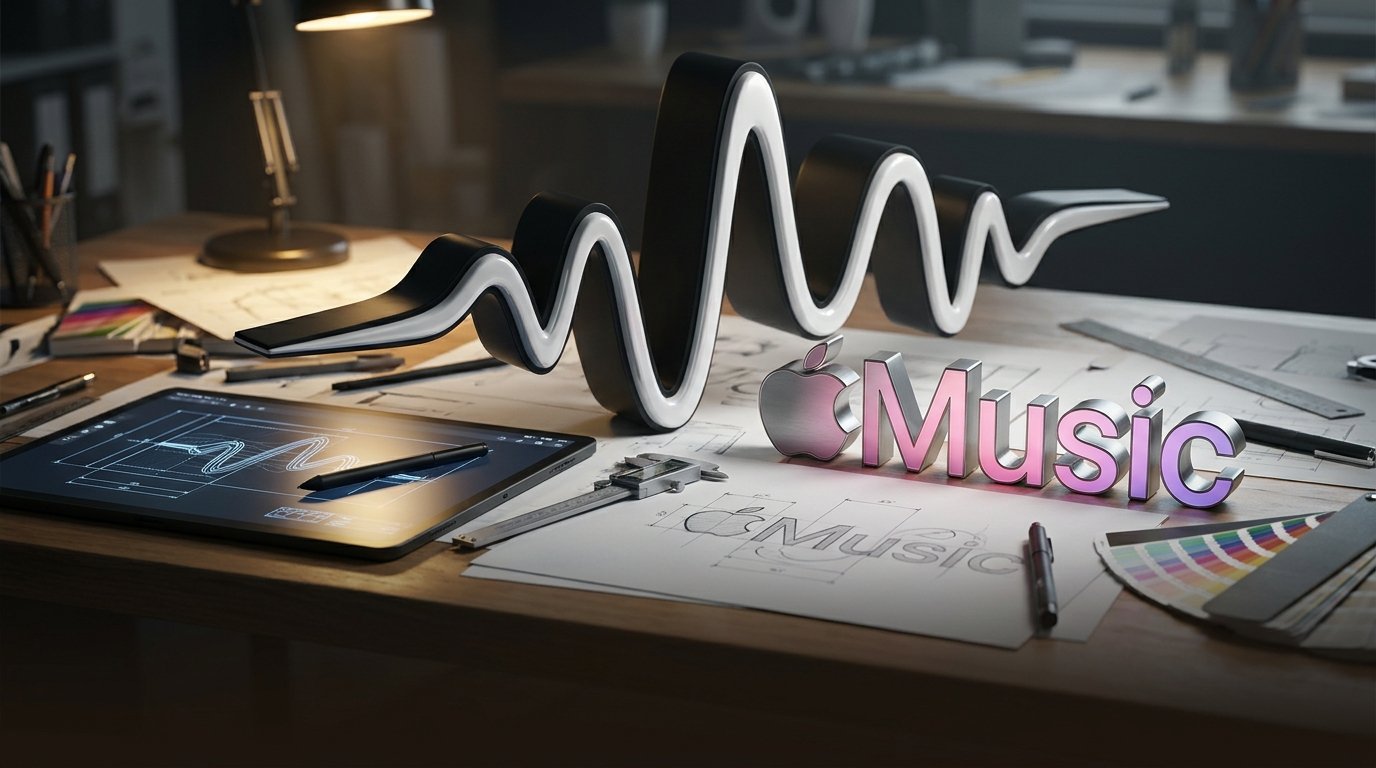 تحليل فلسفة تصميم شعار Apple Music الجديد وكيف يُستخدم الصوت في الهوية البصرية