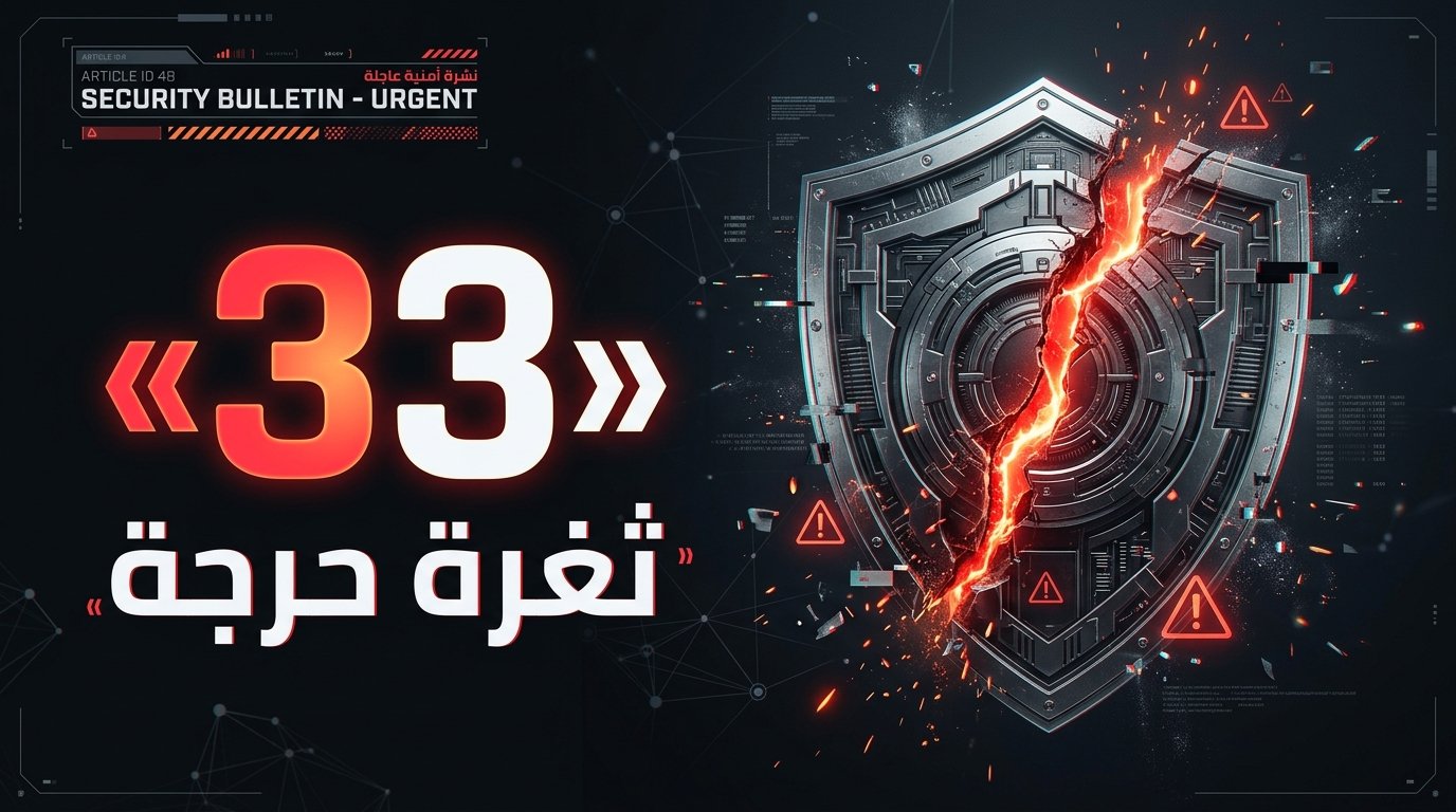 ثغرة CVE-2026-106631 ومراجعة أكتوبر الأمنية: قراءة في 33 ثغرة حرجة!