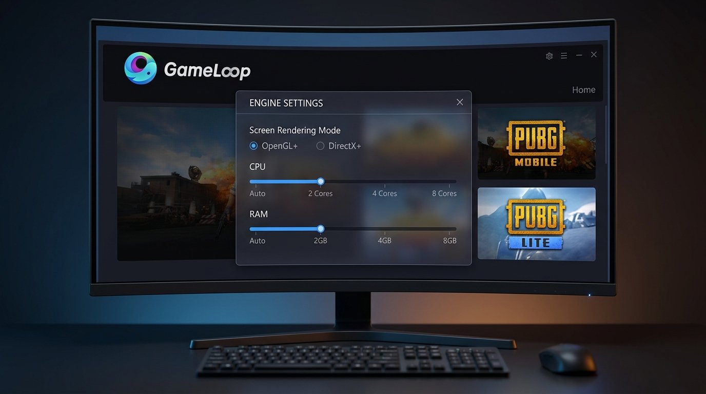 أفضل إعدادات محاكي GameLoop لتشغيل ببجي لايت وببجي موبايل 2026 بأعلى سلاسة
