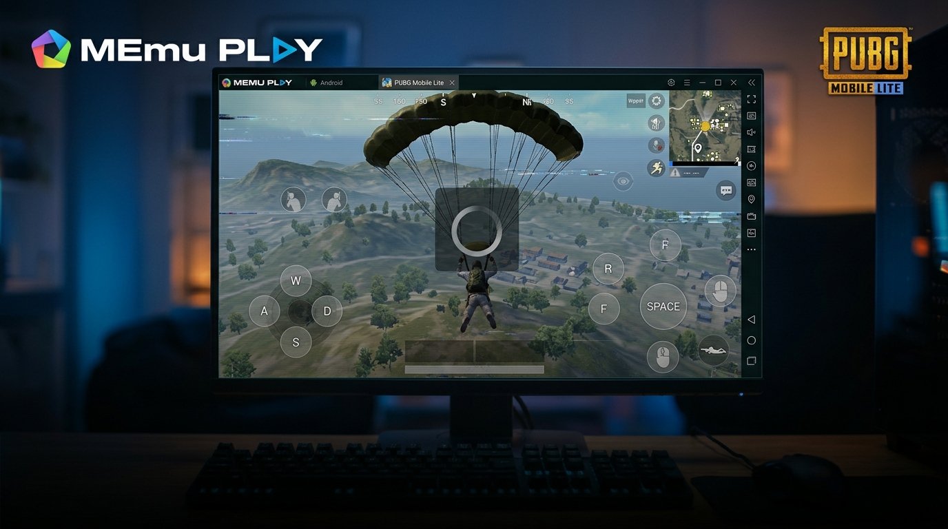شرح ضبط محاكي MEmu Play لحل جميع مشاكل ببجي موبايل لايت 2026 على الكمبيوتر