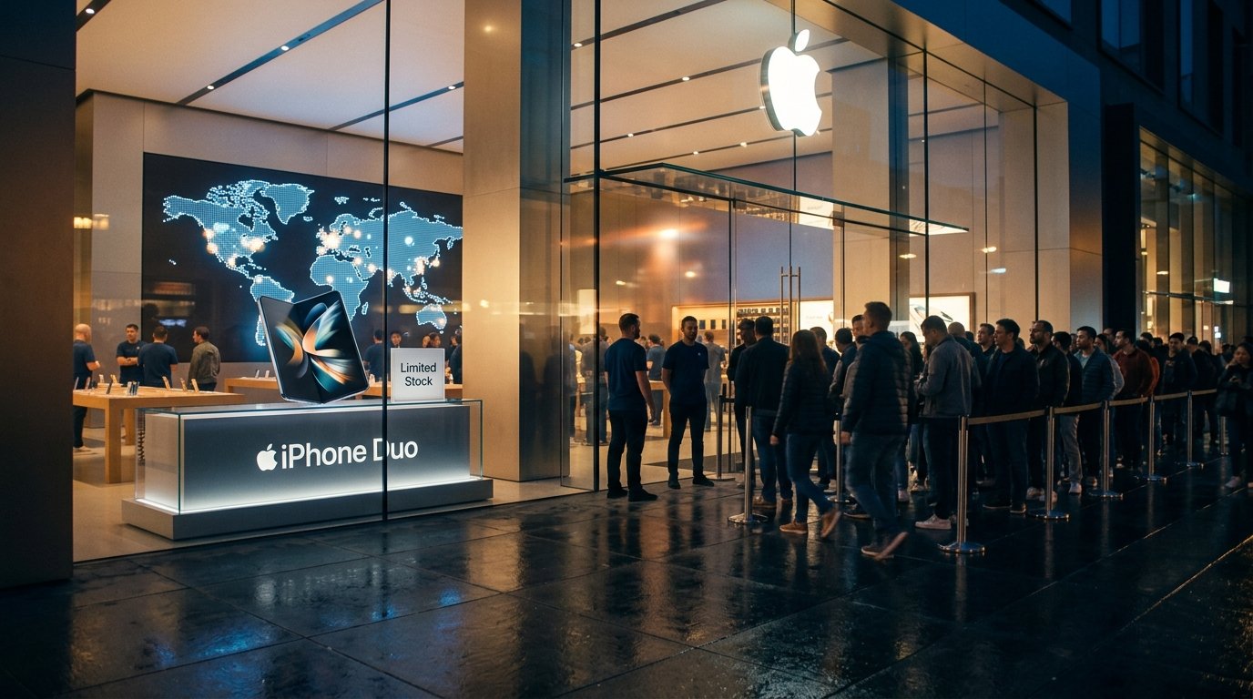 Apple's Foldable iPhone Duo Hits Store Shelves Today With Limited Walk-In Stock Across 70+ Markets