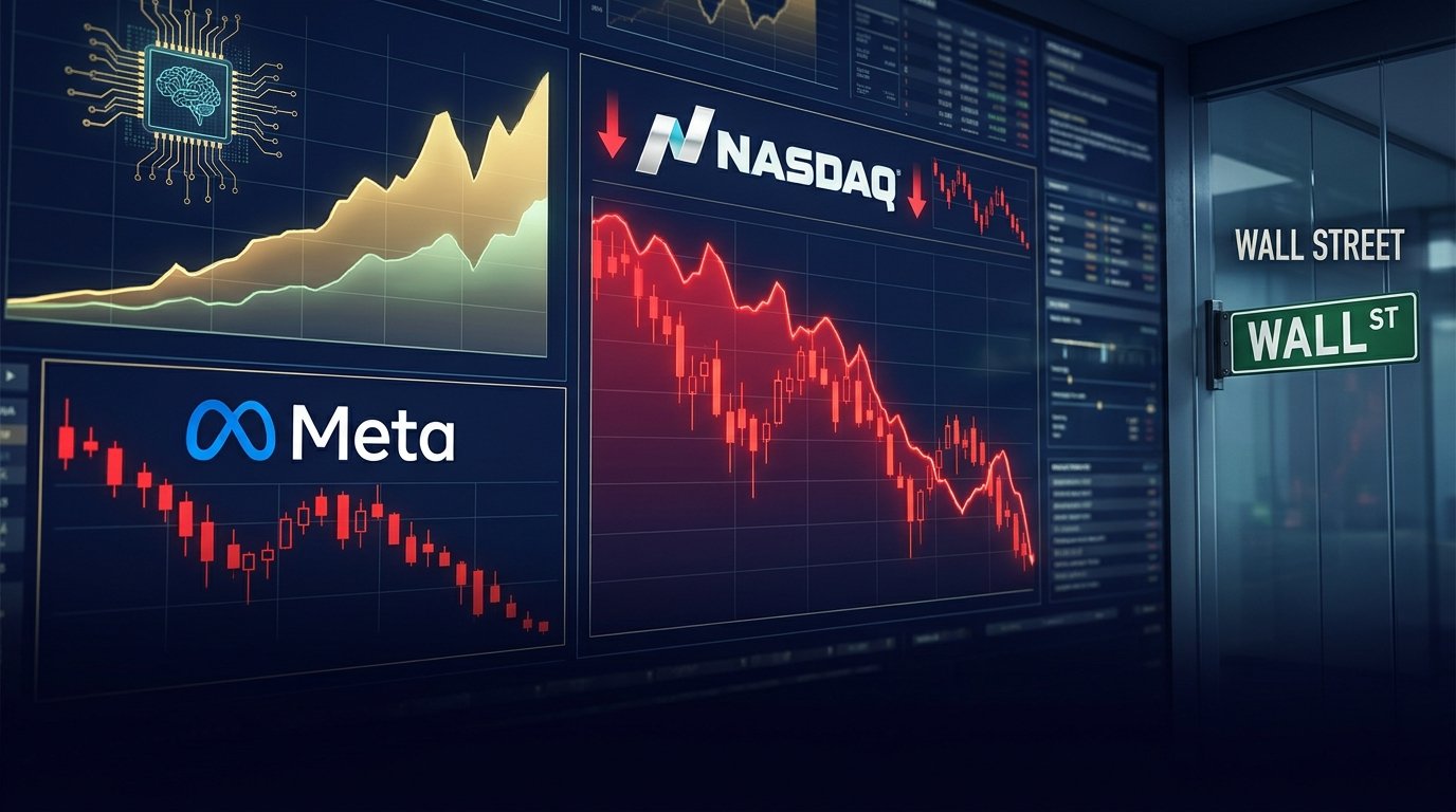 US Tech Stocks Tumble on October 23 as Investors Fret Over Runaway AI Capital Spending