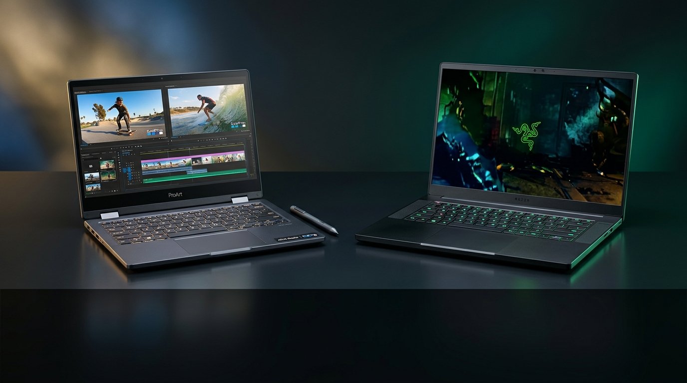 Asus ProArt GoPro Edition PX13 vs. Razer Blade 16 (2026): Best Creator & Gaming Laptops Reviewed