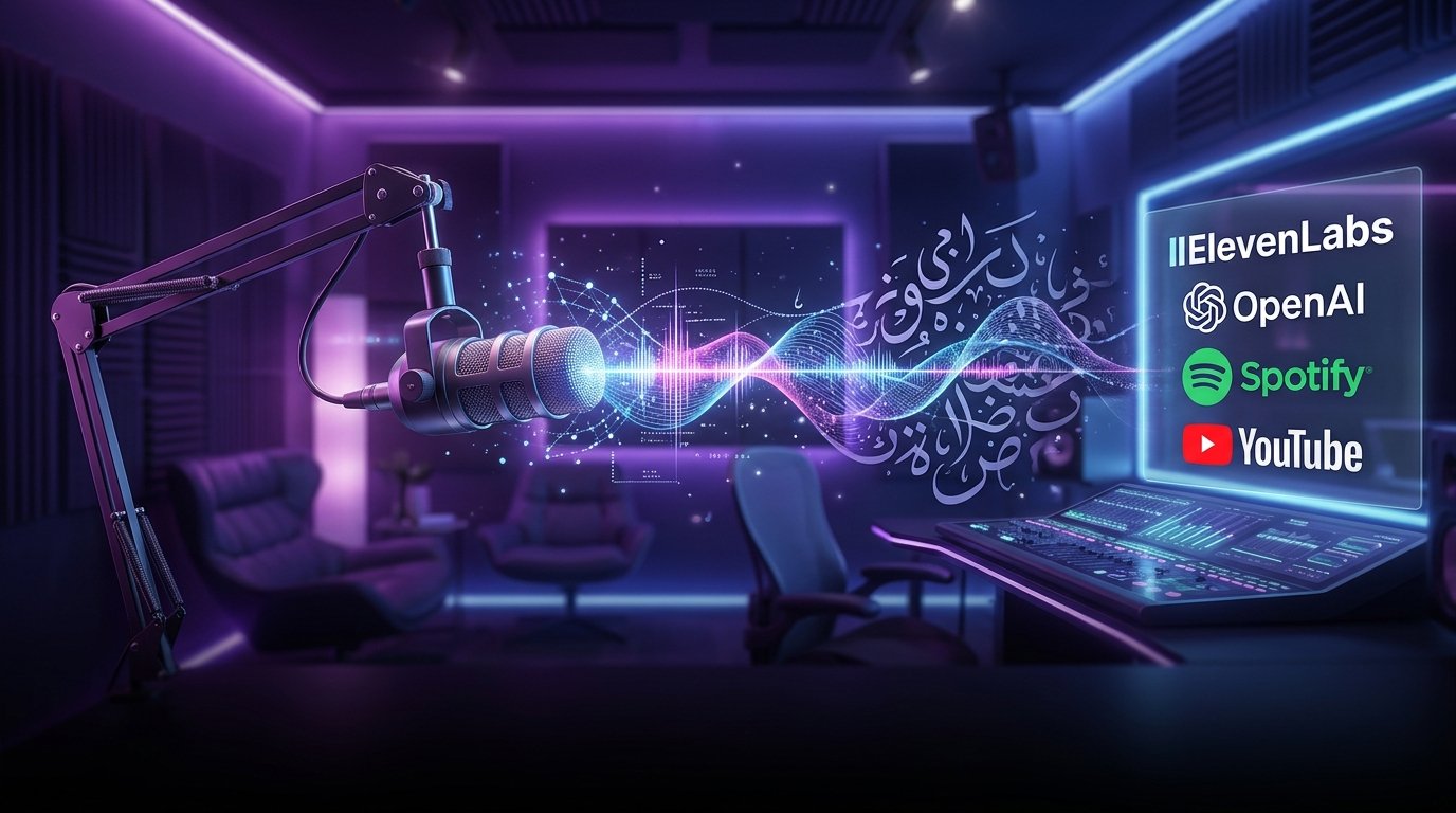 توليد الصوت والمحتوى بالذكاء الاصطناعي: ثورة الدبلجة الفورية وصناعة الإعلام الرقمي في 2026