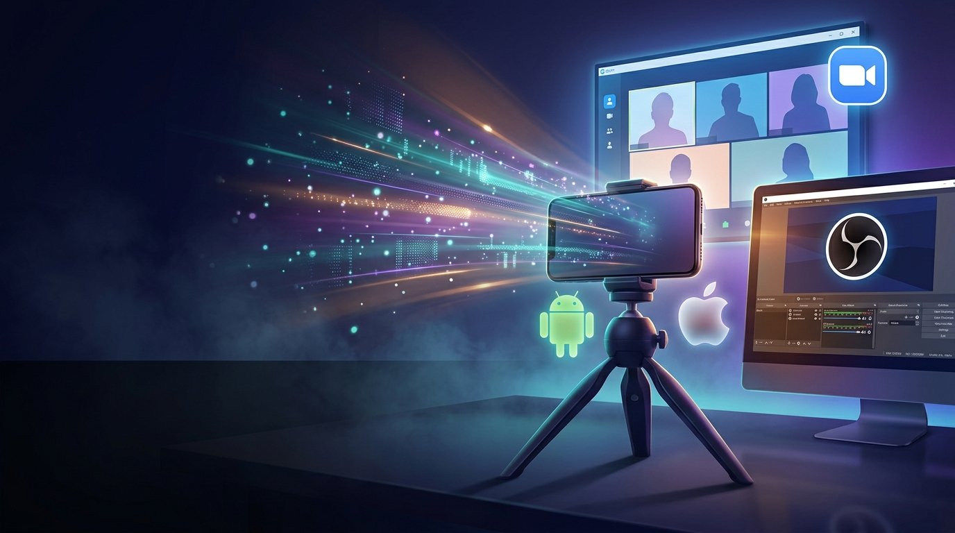 أفضل 10 تطبيقات سرية لتحويل الهاتف إلى كاميرا ويب وميكروفون للكمبيوتر