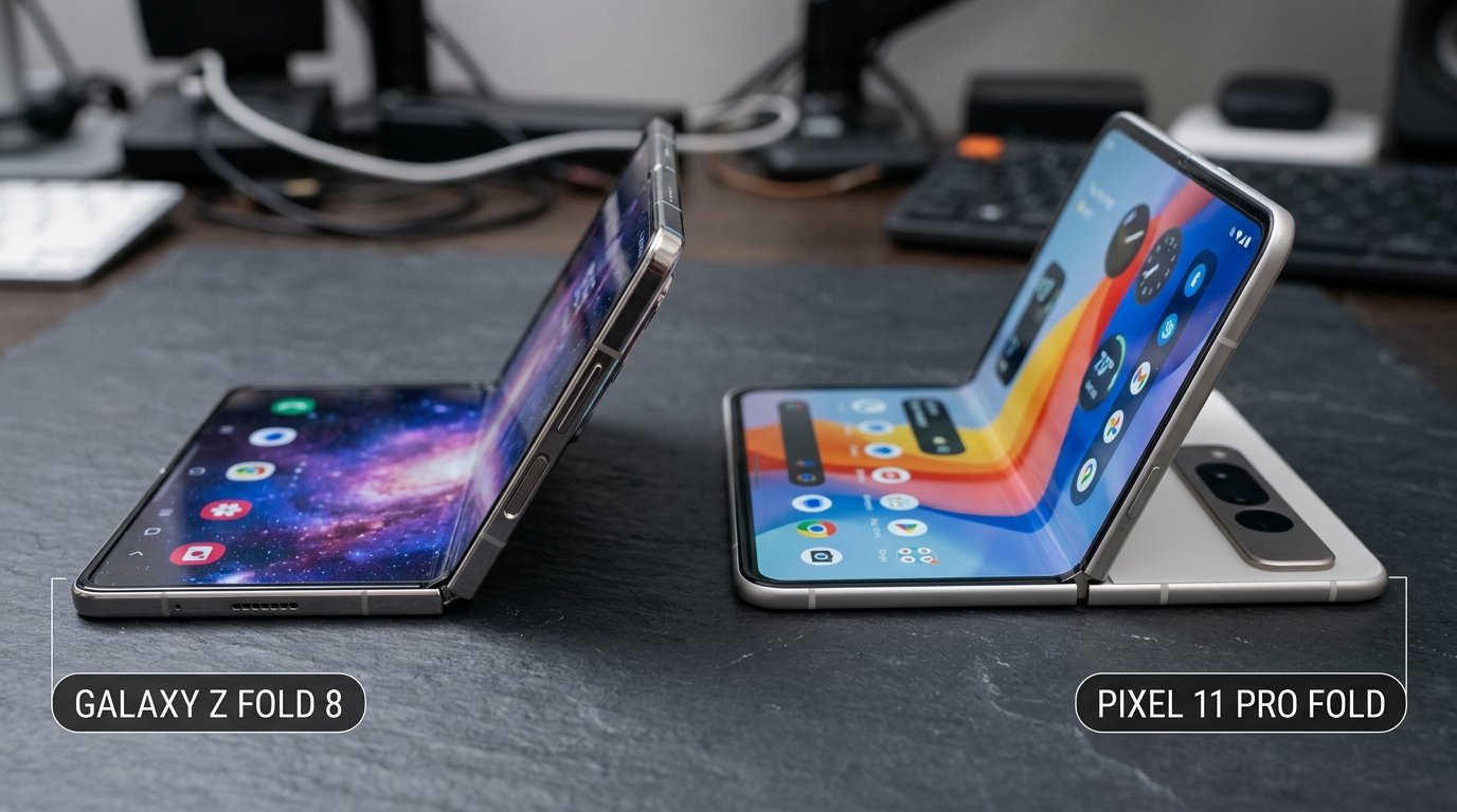 مقارنة Galaxy Z Fold 8 و Pixel 11 Pro Fold: من يحسم عرش الهواتف القابلة للطي؟