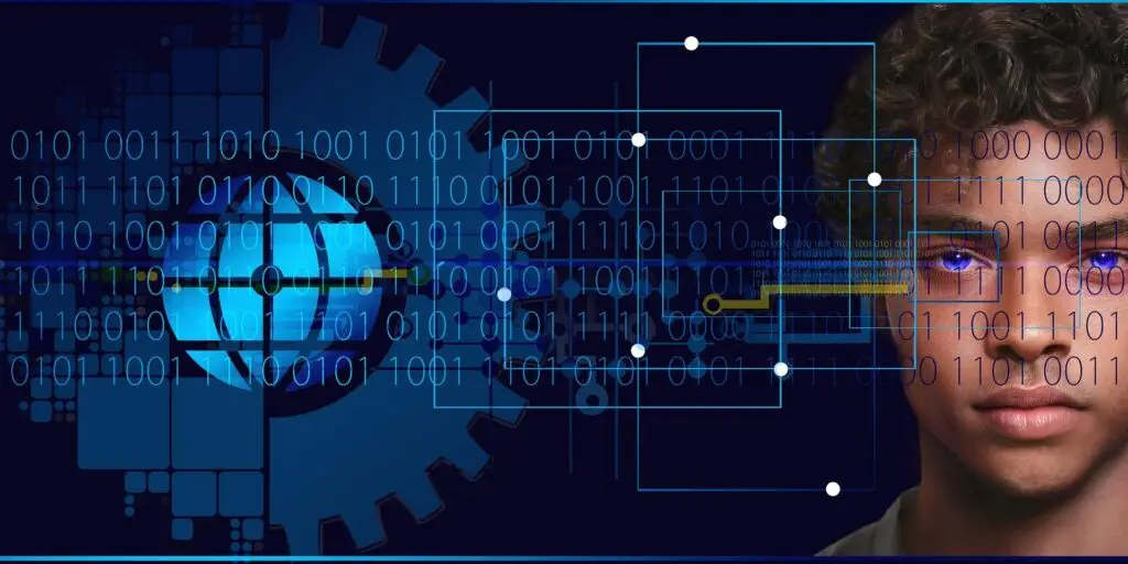 الربح من الإنترنت باستخدام الذكاء الاصطناعي في 2026 شخص يستخدم واجهة برنامج ذكاء اصطناعي لكتابة مقال