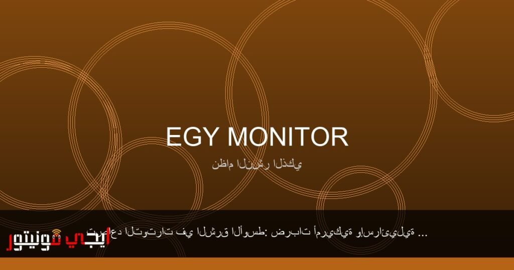 صورة توضح خريطة الشرق الأوسط مع إشارات إلى مواقع الضربات الجوية