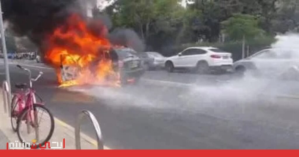 صاروخ من لبنان يُصيب مدينة نهاريا الإسرائيلية صورة: صاروخ لبناني